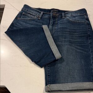 Lucky Brand Womens Dark Blue Women's Cuffed Jean Shorts
